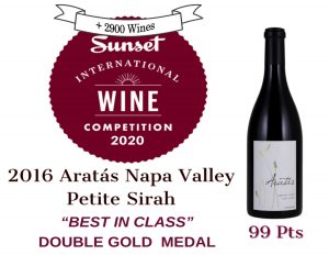 Sunset Wine Competiotn Best in Class to Aratas Wine